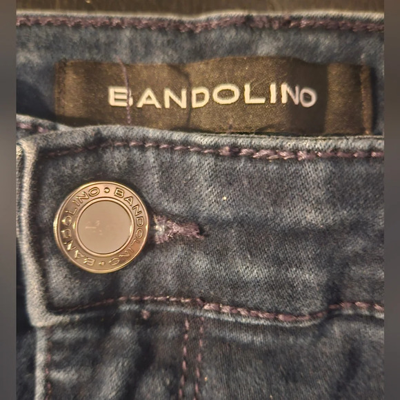 Bandolino Amy Stretchy Contour High Rise Dark Washed Denim Jeans SZ 16 - Picture 10 of 10